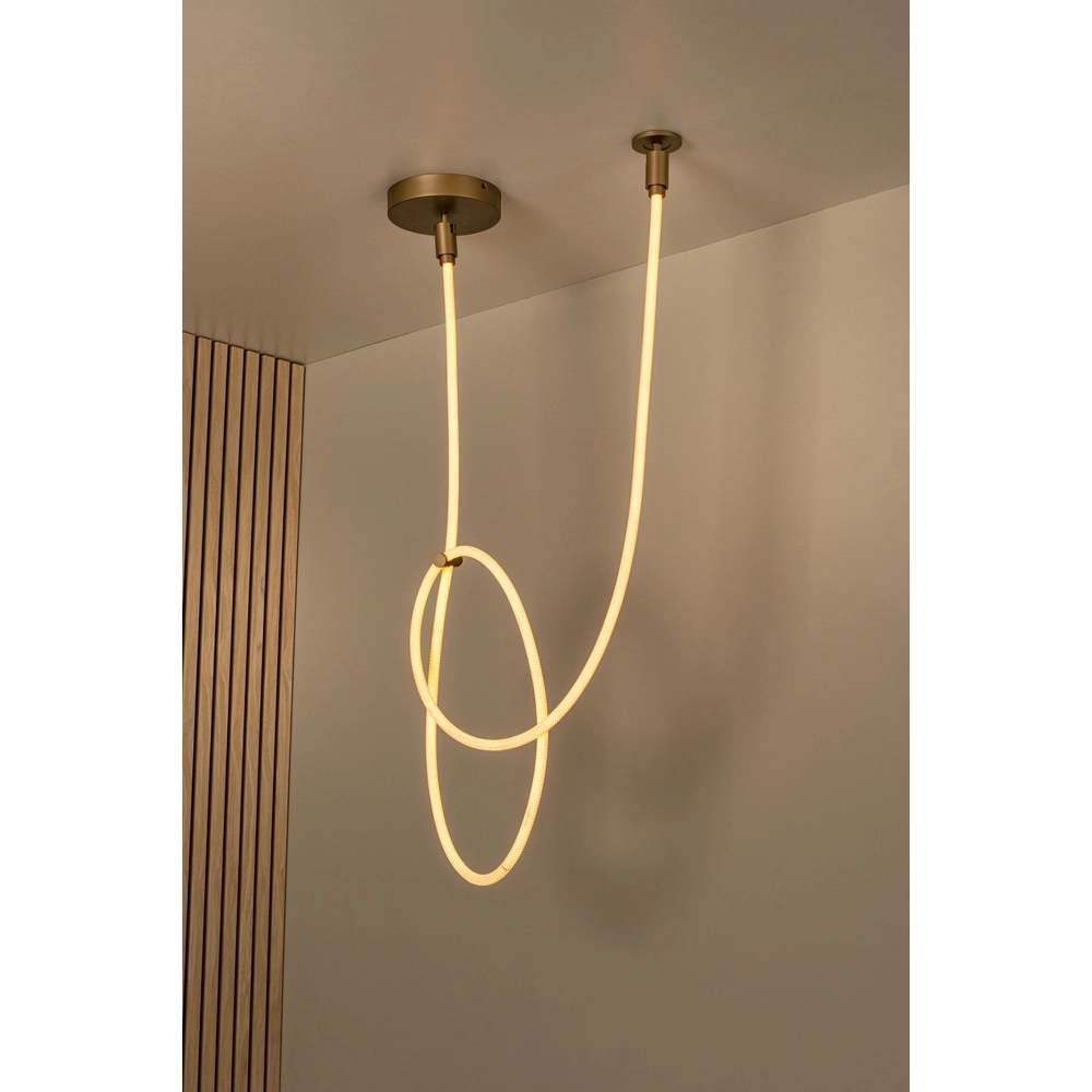 Lampe de plafond unique Janderin Champagne de 300 cm Lucide Vibes 5411212242075