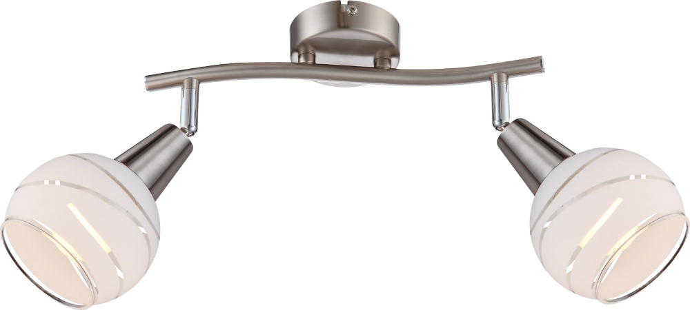 Lampe de plafond Elliott 2-Léger nickel