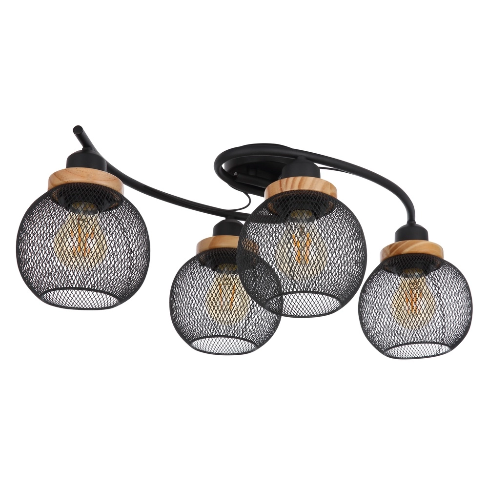 Lampe de plafond Pablo Maille noire Globo 9007371429547
