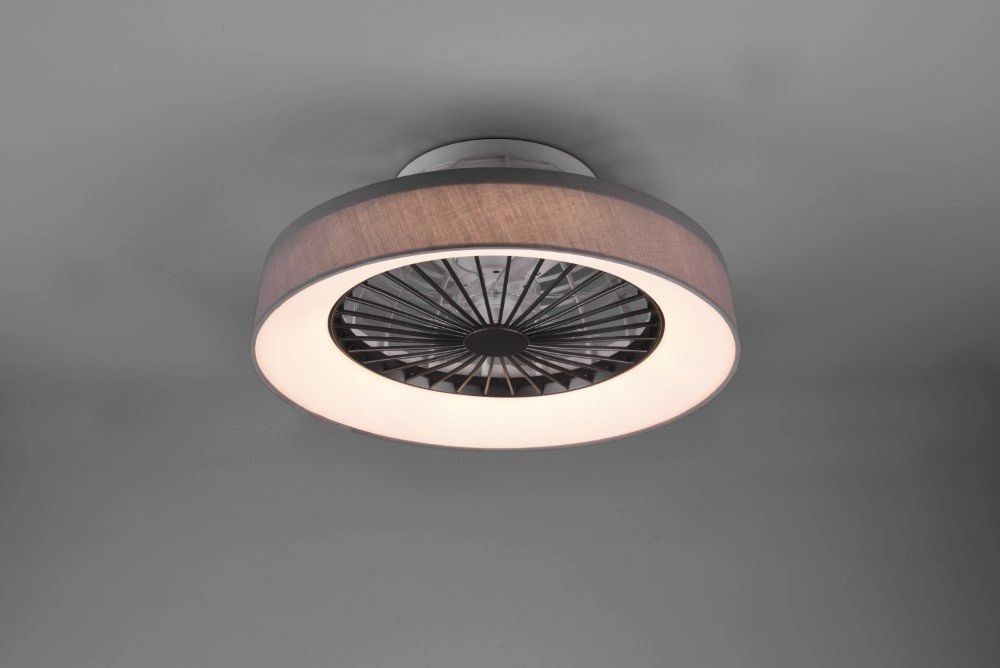 Ventilateur de plafond LED Farsund 47cm noir Trio 4017807491081