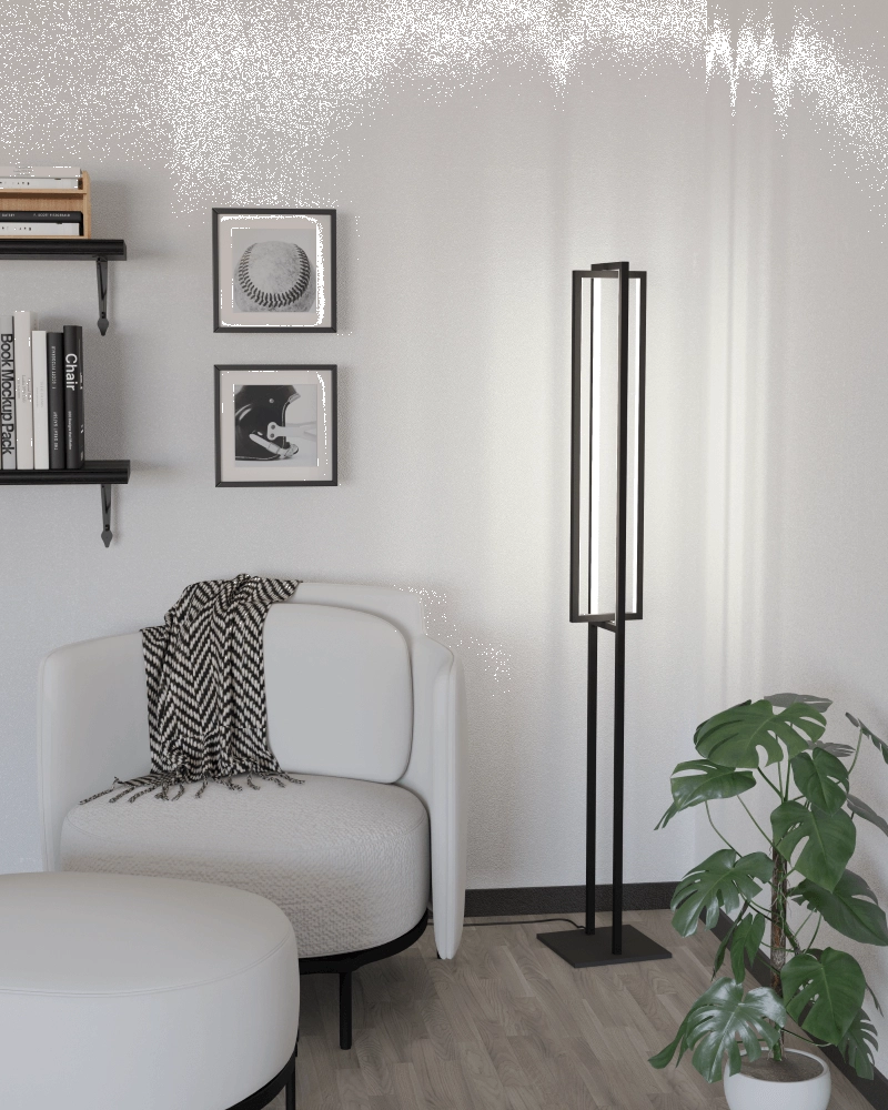 Lampe sur pied LED Siberia noir Eglo 9008606244089