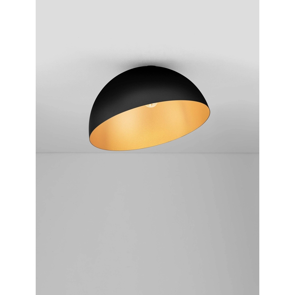Plafonnier Onia noir avec or Ø 50cm Plafonnier Onia noir avec or Ø 50cm