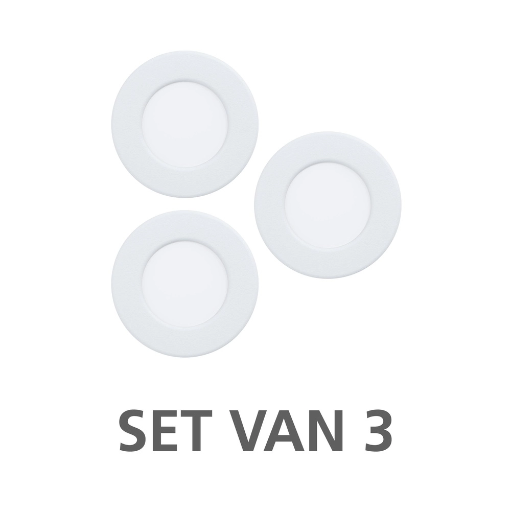 Projecteur encastré IP44 Fueva 6-Z Zigbee - blanc - Ø 8,8 cm Eglo 9008606330997