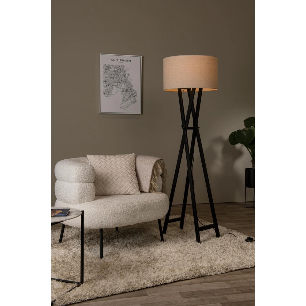 Lampe de pied Trafalgar Noir Lucide 5411212303424