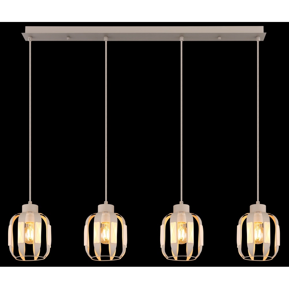 Lampe pendante de salle à manger Arlen Marron sable à 4 tons clairs Globo 9007371580569