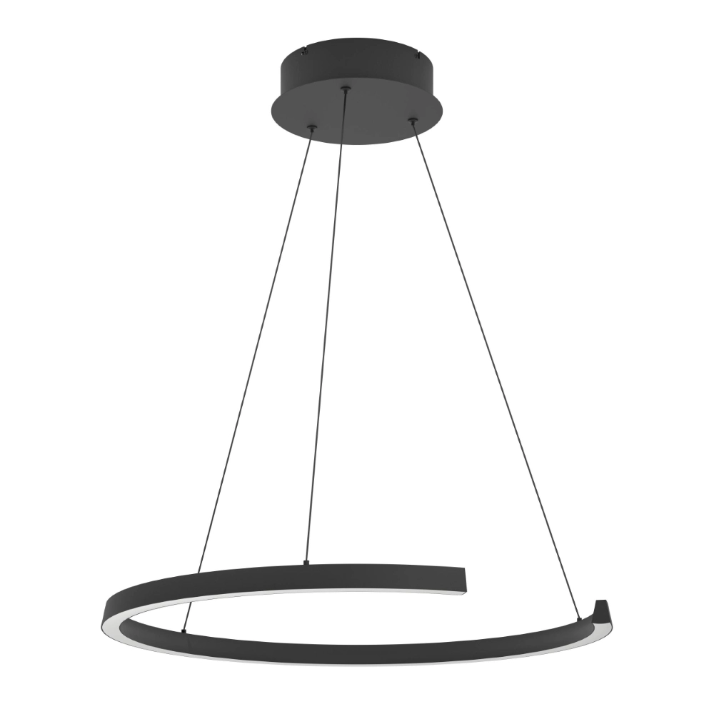 Pendant lamp Labonete Black height adjustable