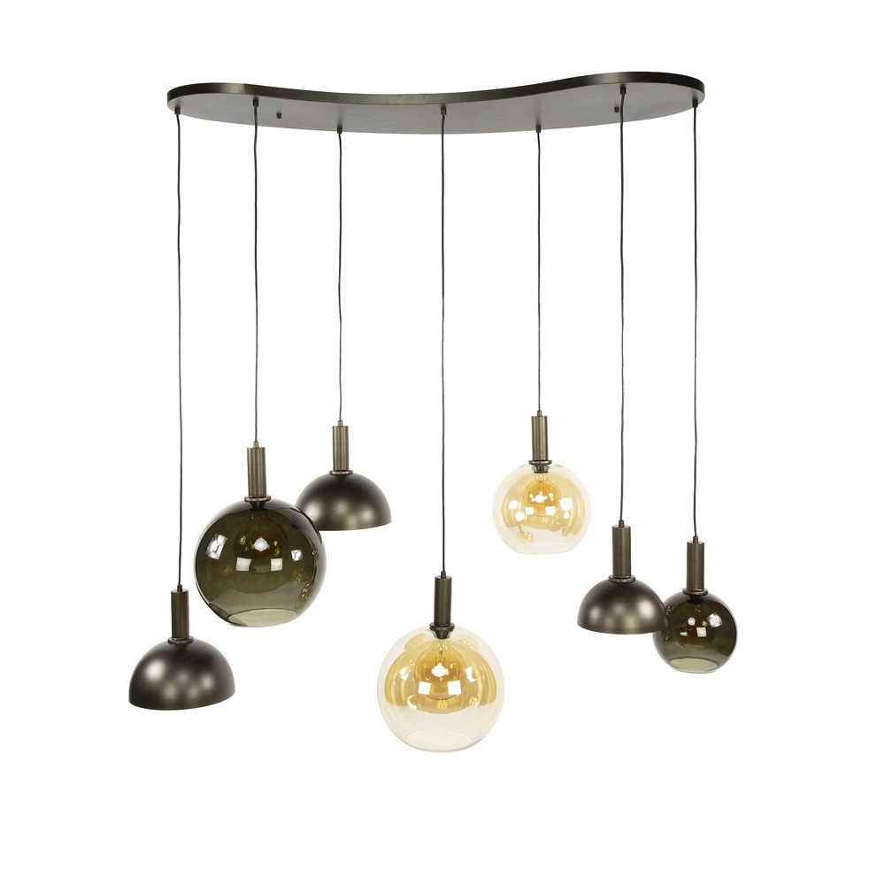 Lampe suspendue Cluster avec des cagoules mixtes Lyora 8716803511750