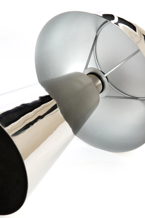 Lampe de table design Surrina gris argenté Ø 26cm Light & Living 8717807743512