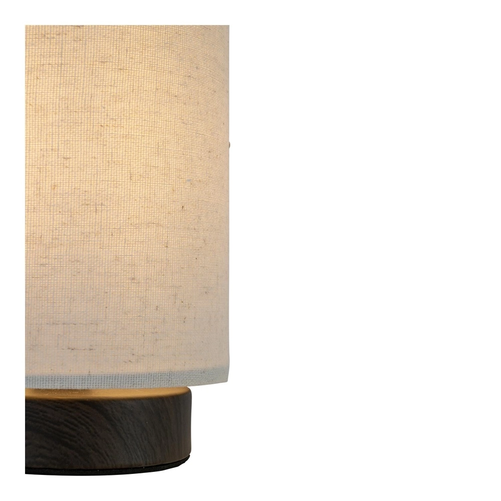 Lampe de table Albane bois foncé Ø 12cm Lucide 5411212061652