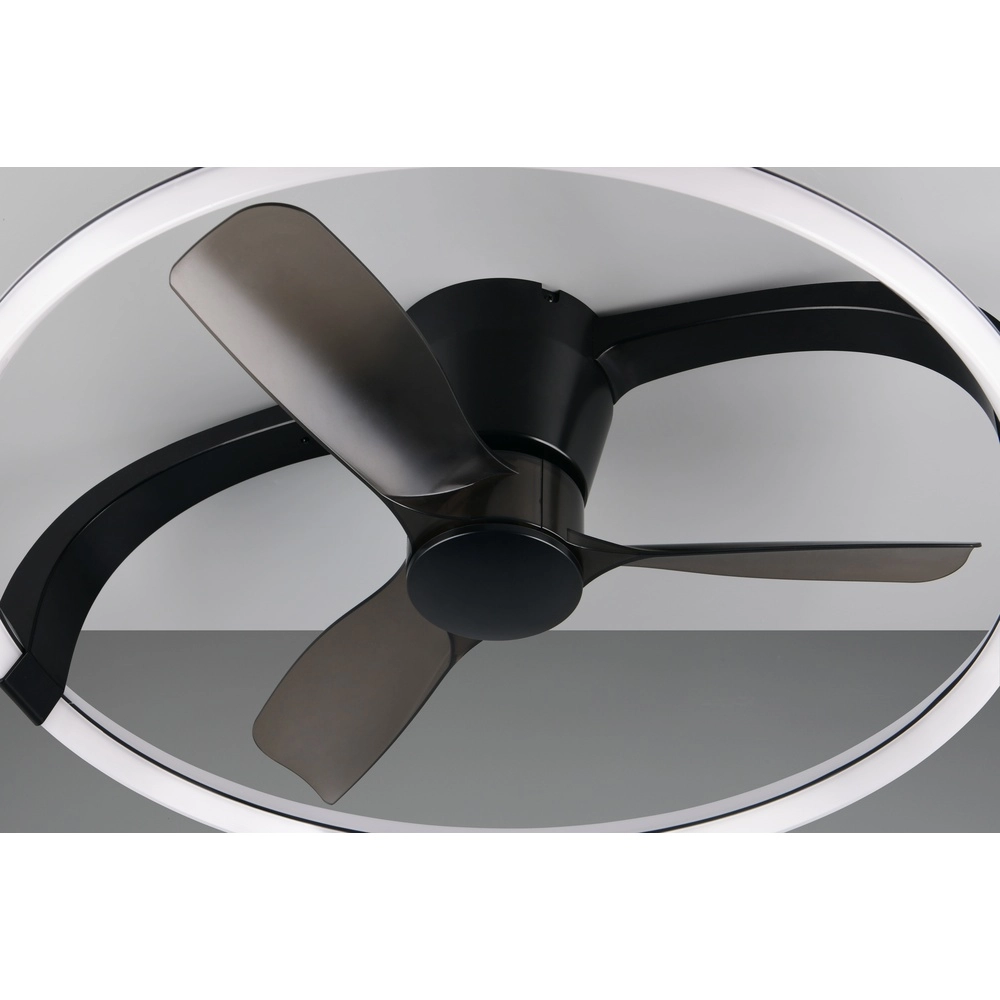 Ventilateur de maison intelligente Stockholm noir Ø 73,5 Tuya Trio 4017807693133