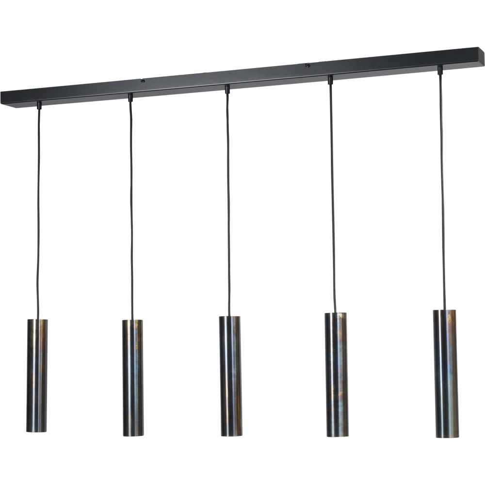 Lampe pendante de salle à manger Run 5 pendentifs à huile tachetée Masterlight 8718121204598