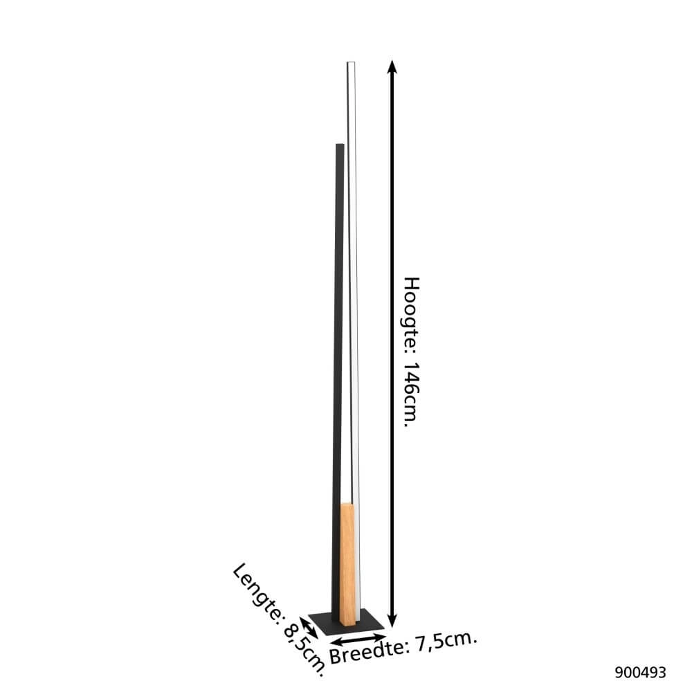 Lampadaire moderne Panagria avec LED Eglo 9008606244270