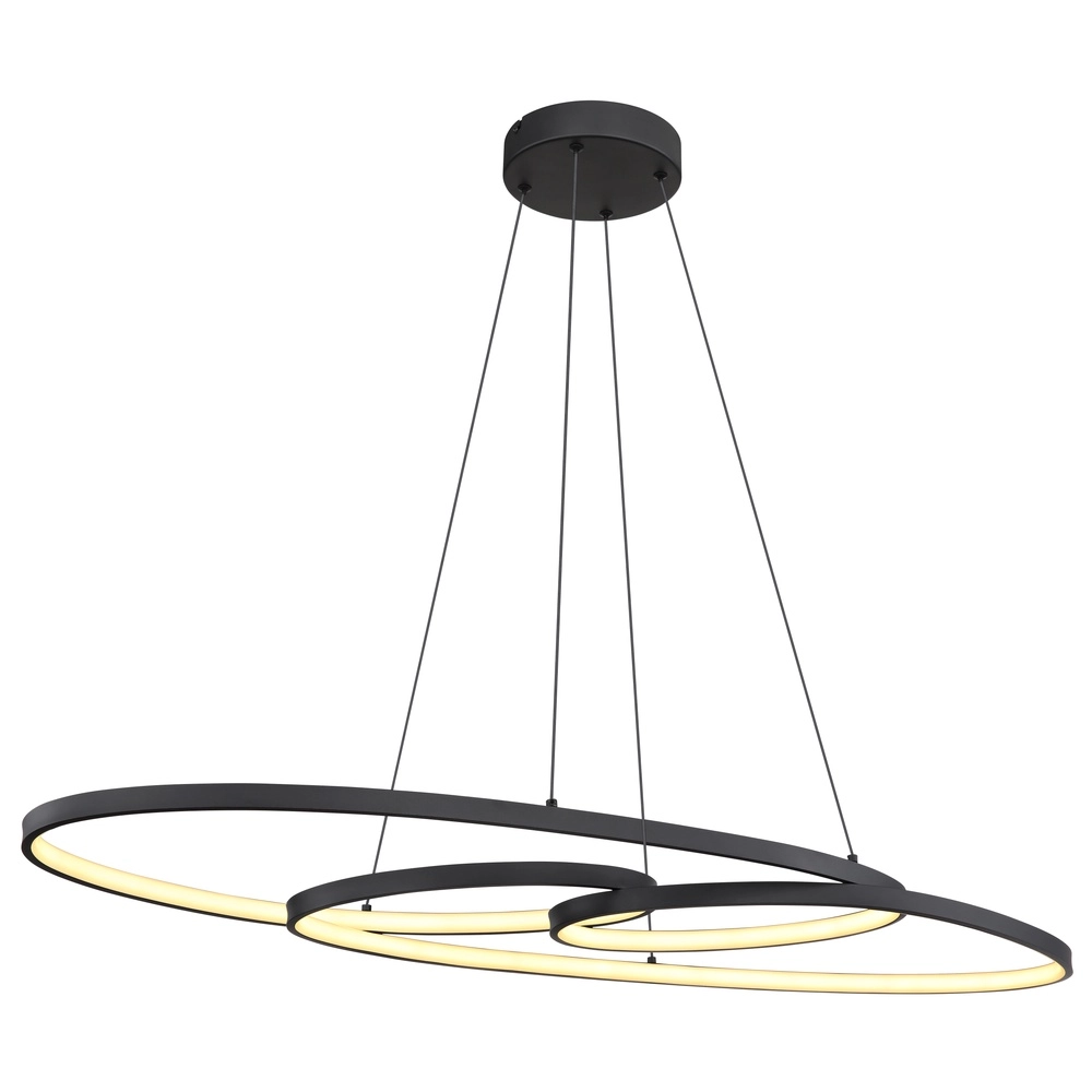 Lampe pendante de conception Spira Noir Globo 9007371450251