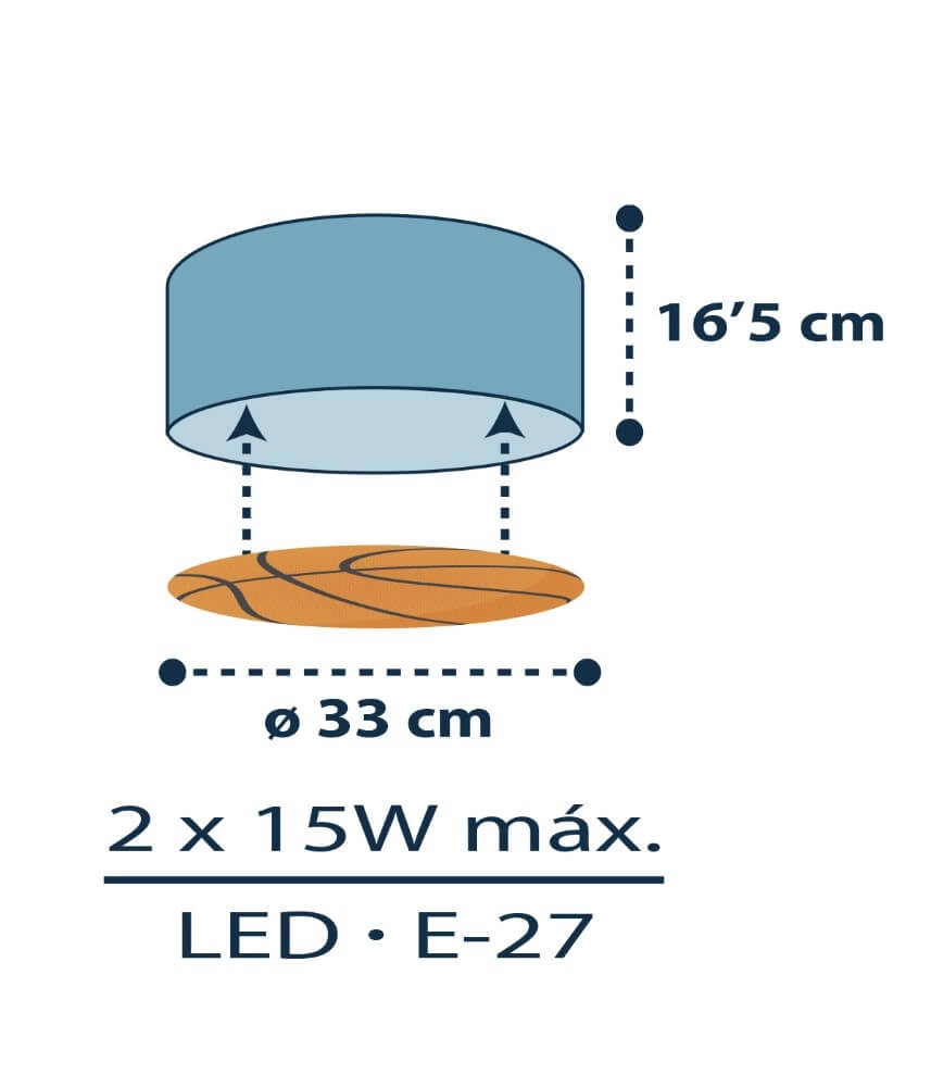 Plafonnier chambre d'enfant Basket Dalber 8420406417462