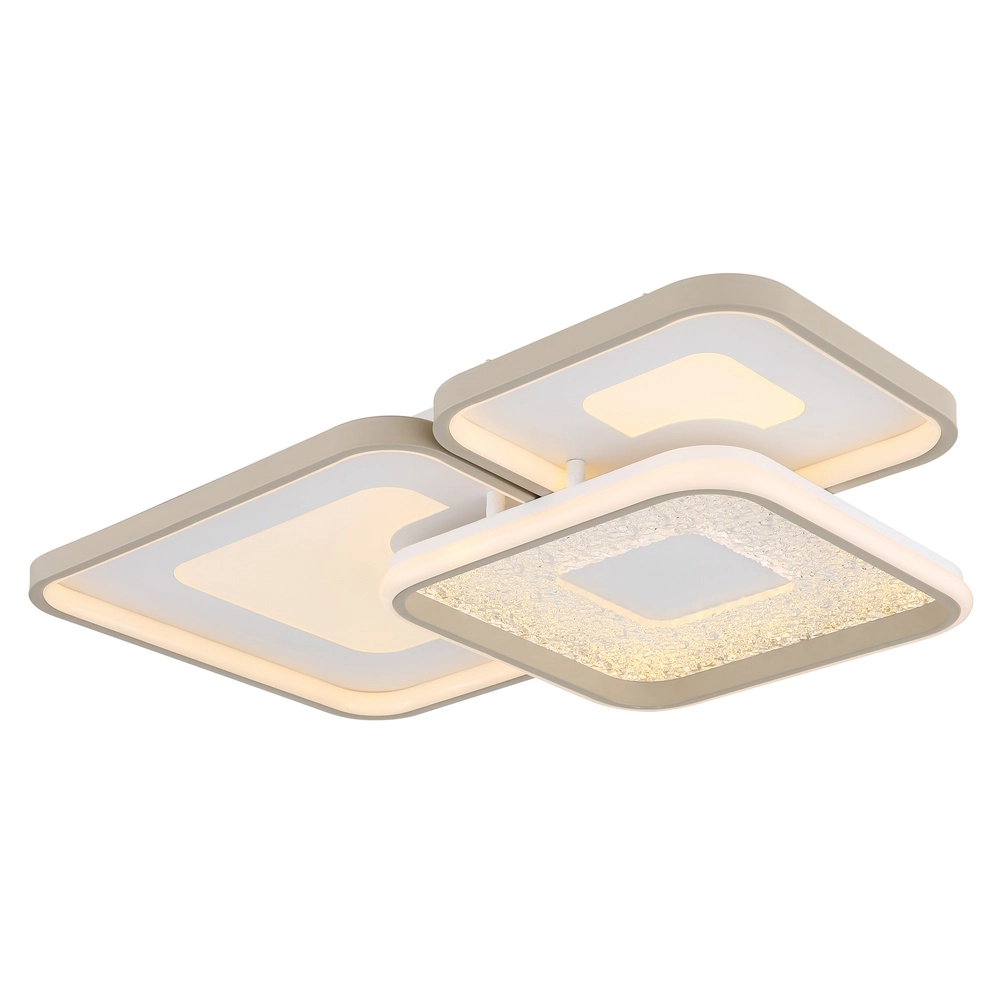 Plafonnier moderne Mosaiko 64cm brun sable Globo 9007371575763