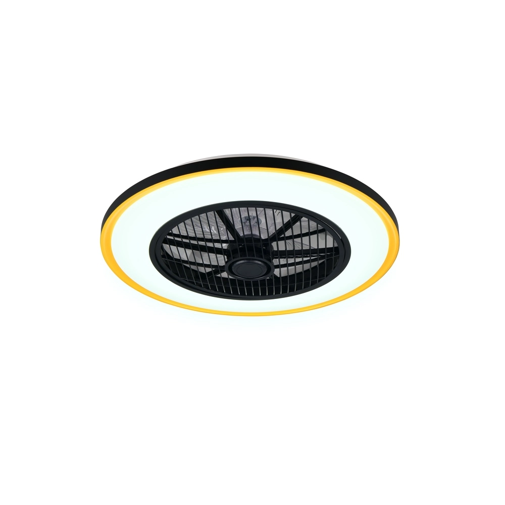 Ventilateur de plafond Varpula noir avec or Trio 4017807688597