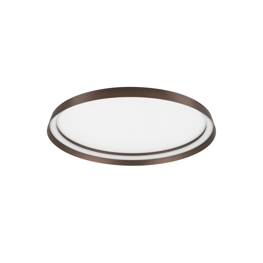 Plafonnier design Ormi Ø 60cm marron café Lyora 5212017463142