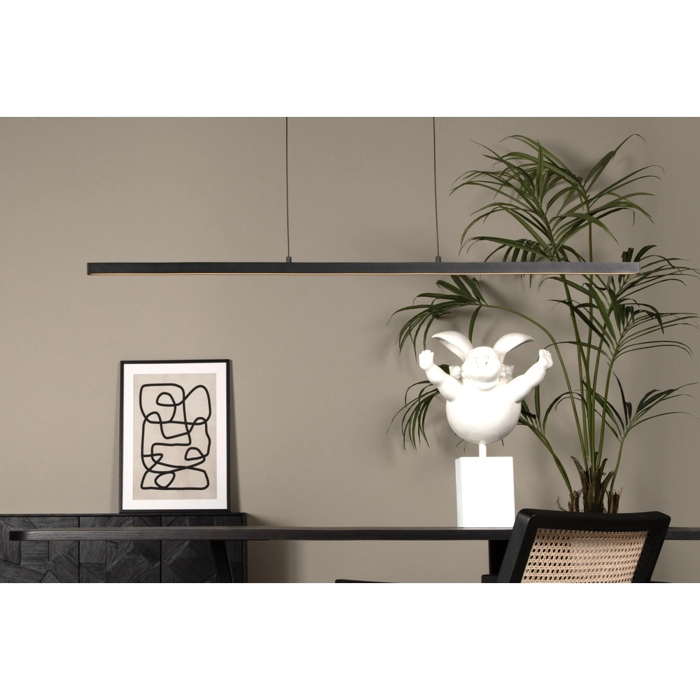 Lampe suspendue élégante Sigma noir 147,7 cm