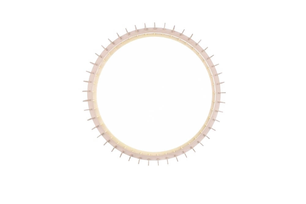 Plafonnier Monte 60cm bois marron Trio 4017807504613