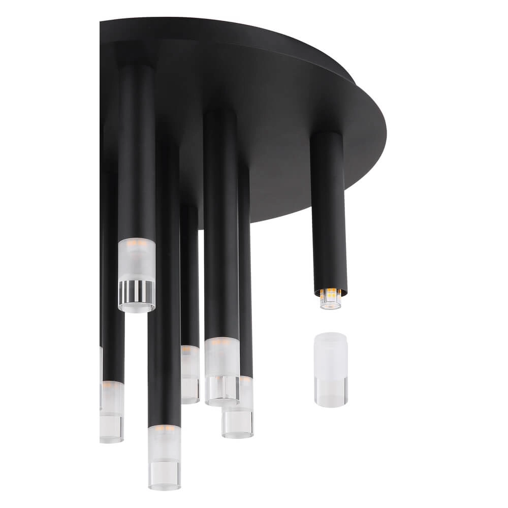 Plafonnier design Ryan 9 lumières noir Globo 9007371484058