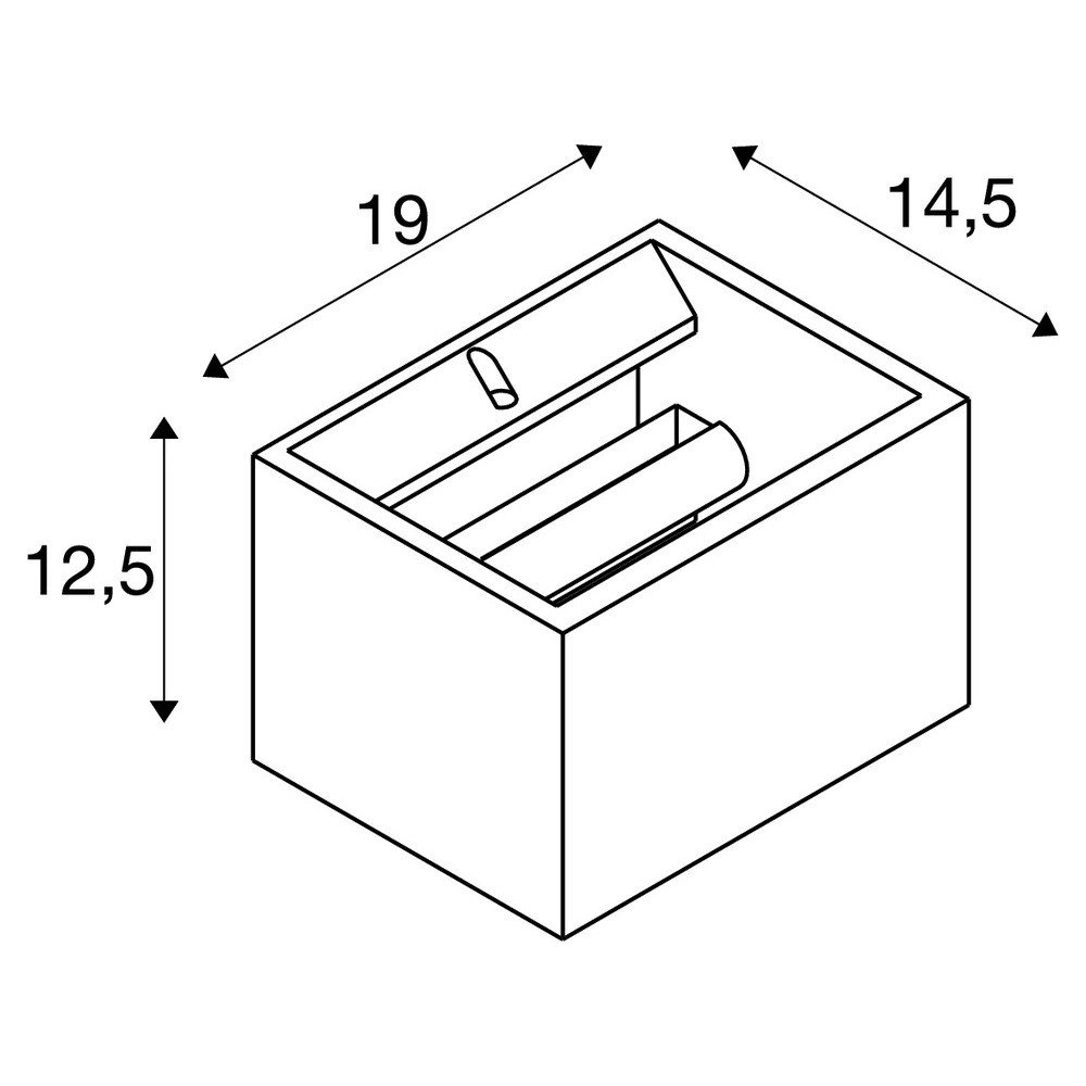Spot murale Plastra plâtre SLV 4024163224055