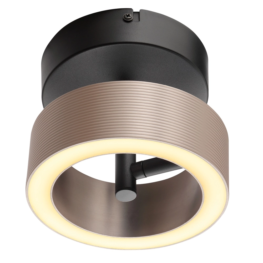 Lampe de plafond Axion Noir avec brun Brilliant 4004353477157