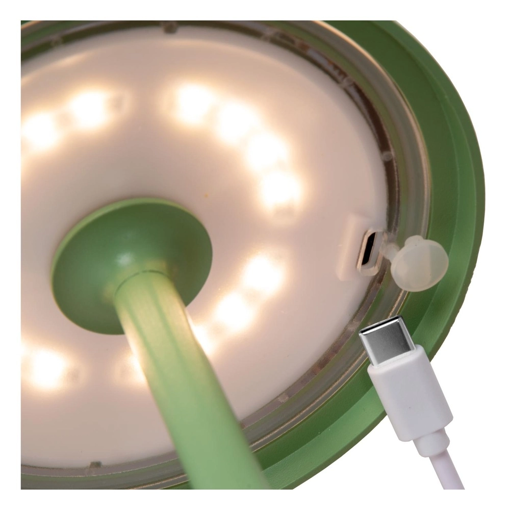 Lampe de table rechargeable Joy IP54 vert Lucide 5411212151964
