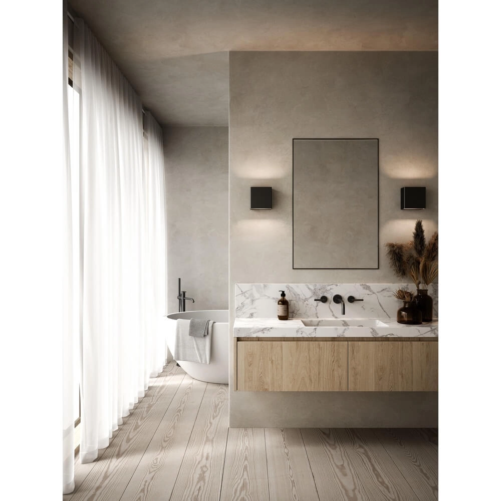 Applique murale carrée Turn noir Nordlux 5704924000638