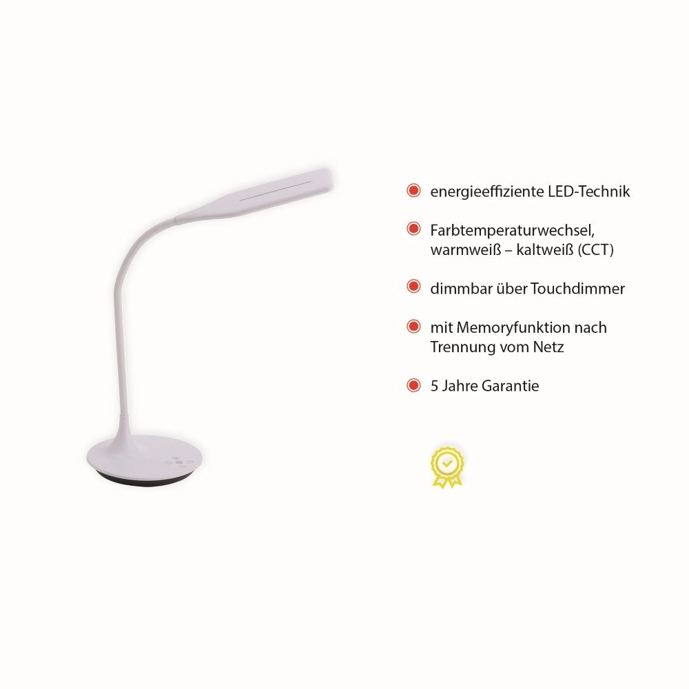 Lampe de bureau flexible Rafael Just Light 4043689954192