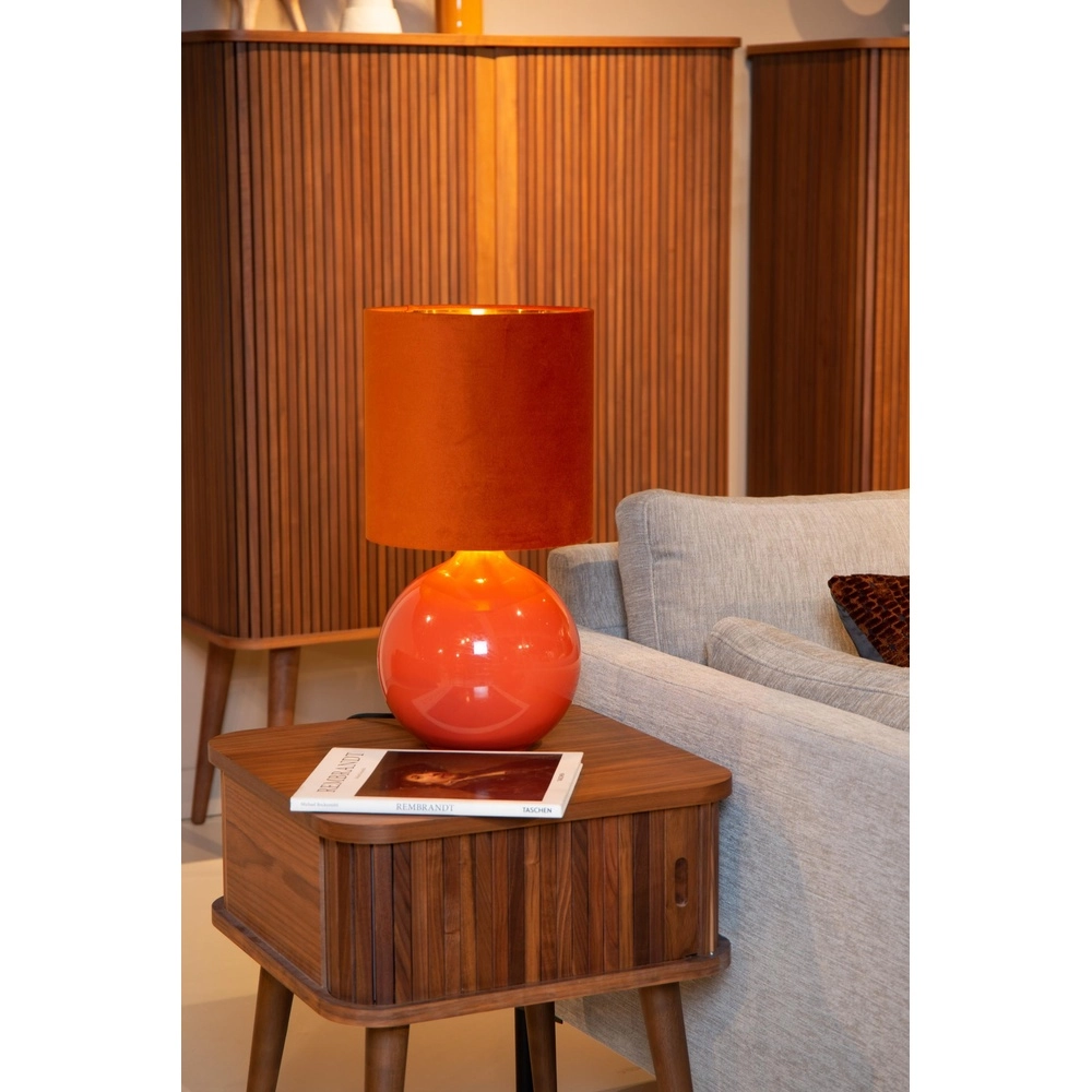 Lampe de table orange Esterad Ø 24cm Lucide 5411212105967
