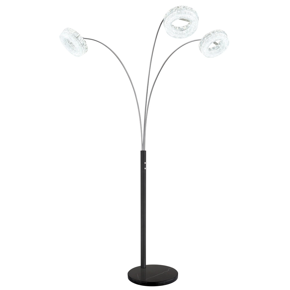 Lampe de pied Laurel Noir Globo 9007371579044