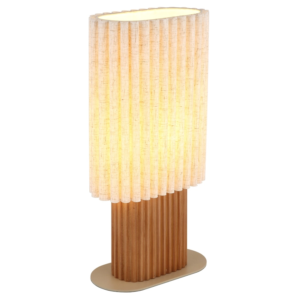 Lampe de table unique Jannie Ovale marron