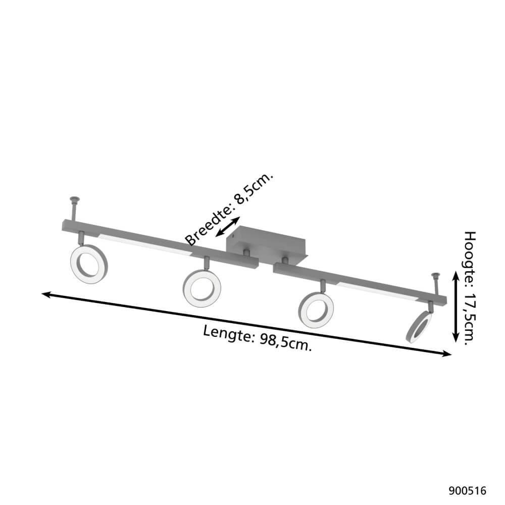Plafonnier design Cardillio 2 4 lumières Eglo 9008606244454