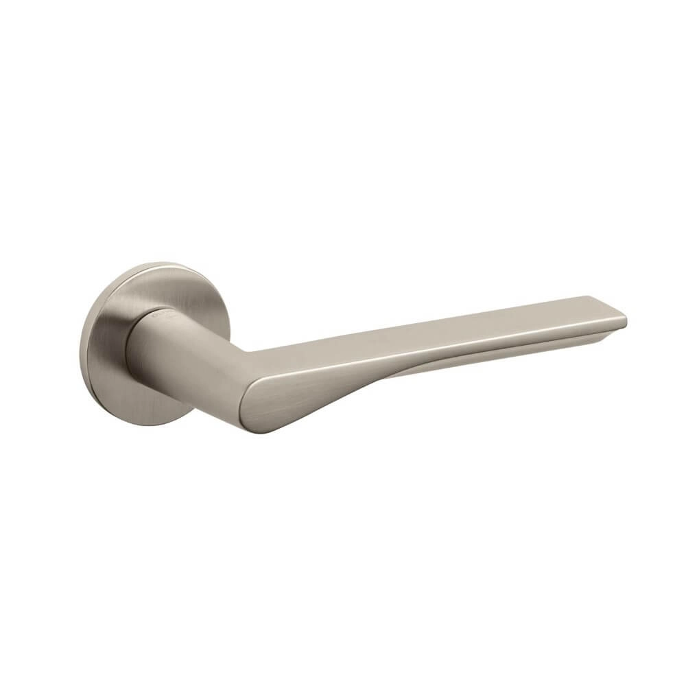 Poignée de porte design Fin Nickel mat