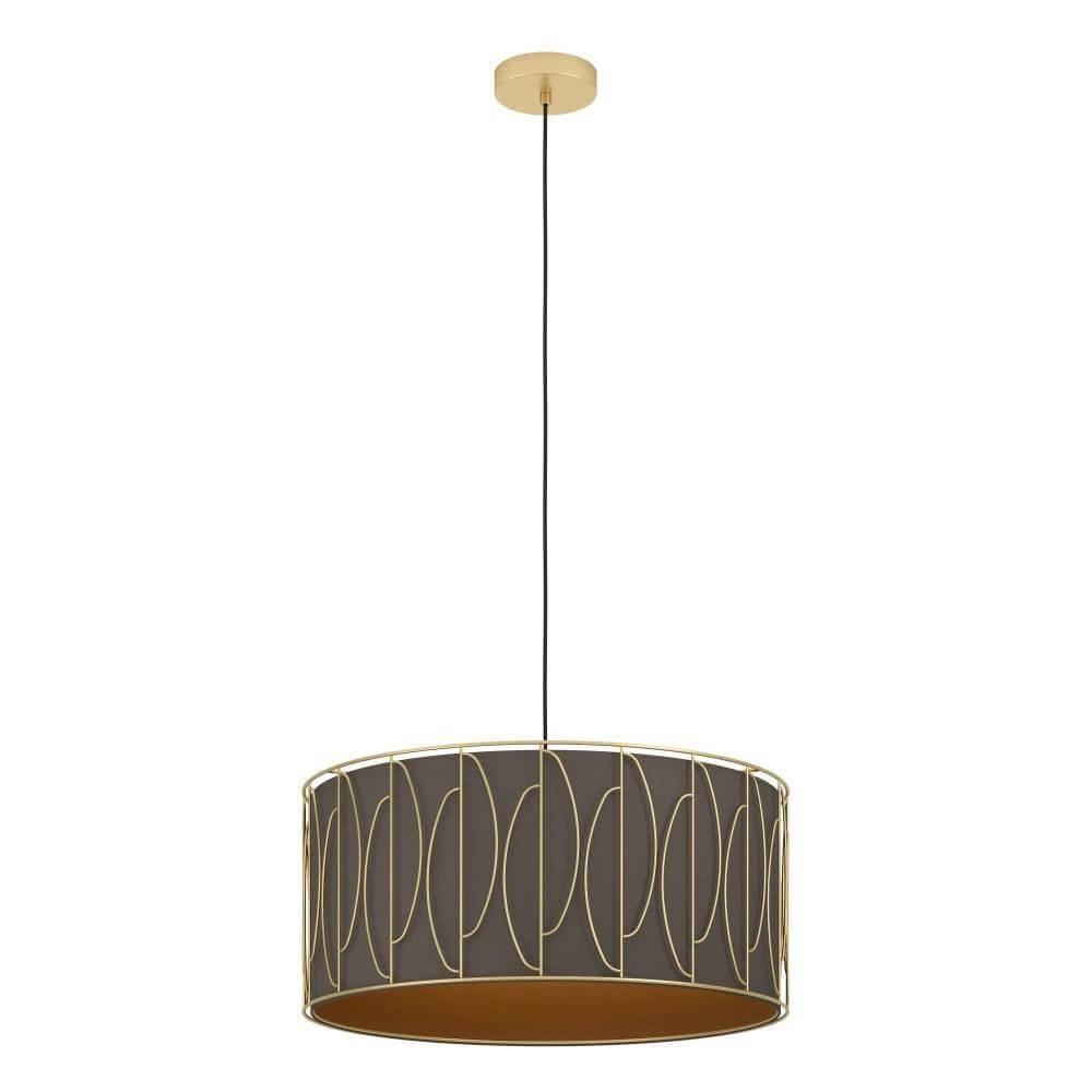 Lampe suspendue moderne Corojal cappuccino avec de l'or Lampe suspendue moderne Corojal cappuccino avec de l'or