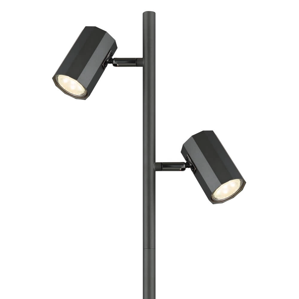 Lampadaire gris James double Globo 9007371456840