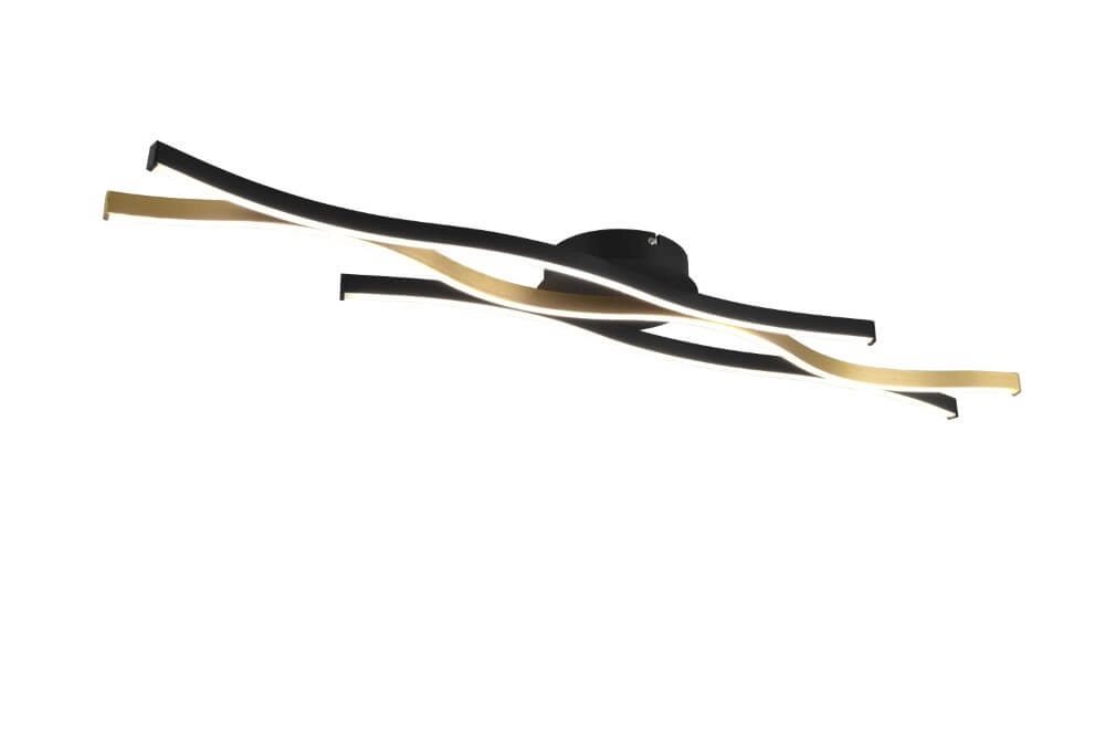 Plafonnier Blaze noir avec de l'or Plafonnier Blaze noir avec de l'or