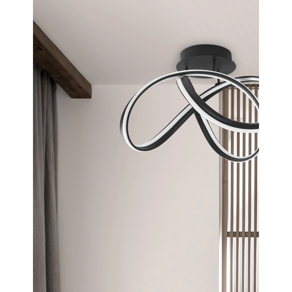 Plafonnier design Truno noir Lyora 5212017424228