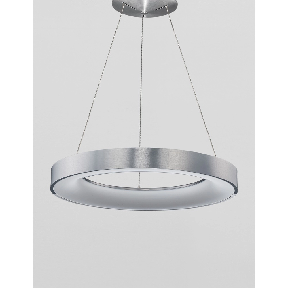 Suspension Rando Thin gris argenté Ø 60cm Lyora 5212017420251