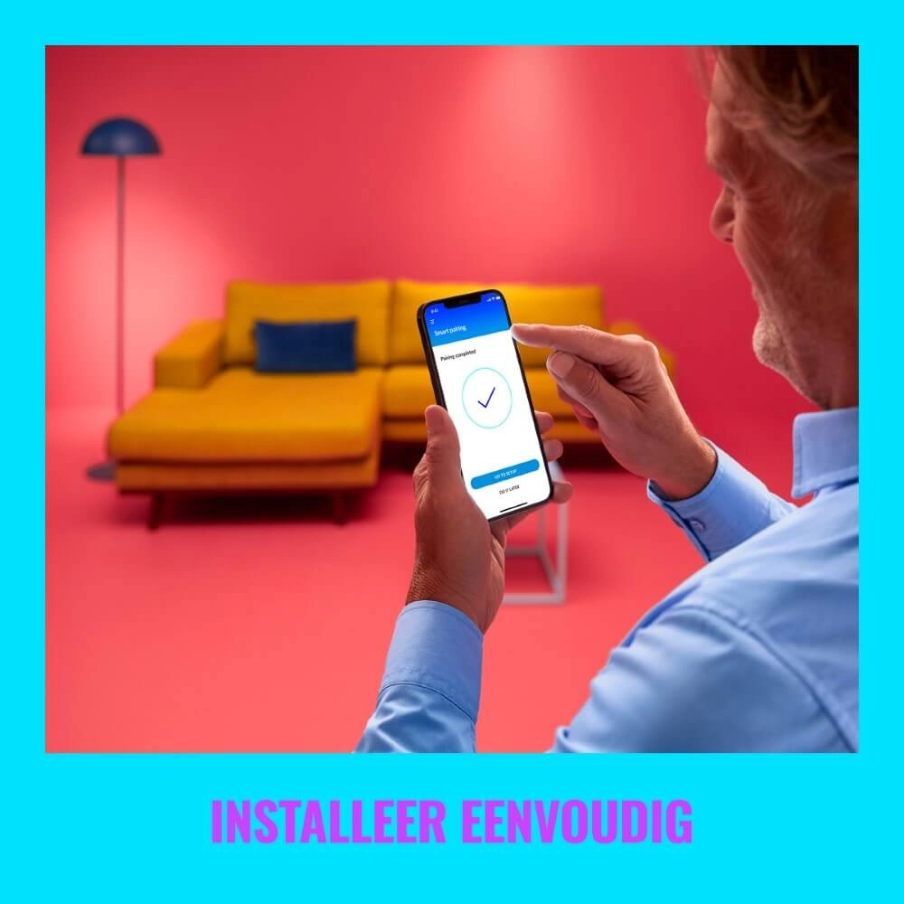 Spot en saillie 4 lumières Imageo intelligent - blanc WiZ 8719514554559