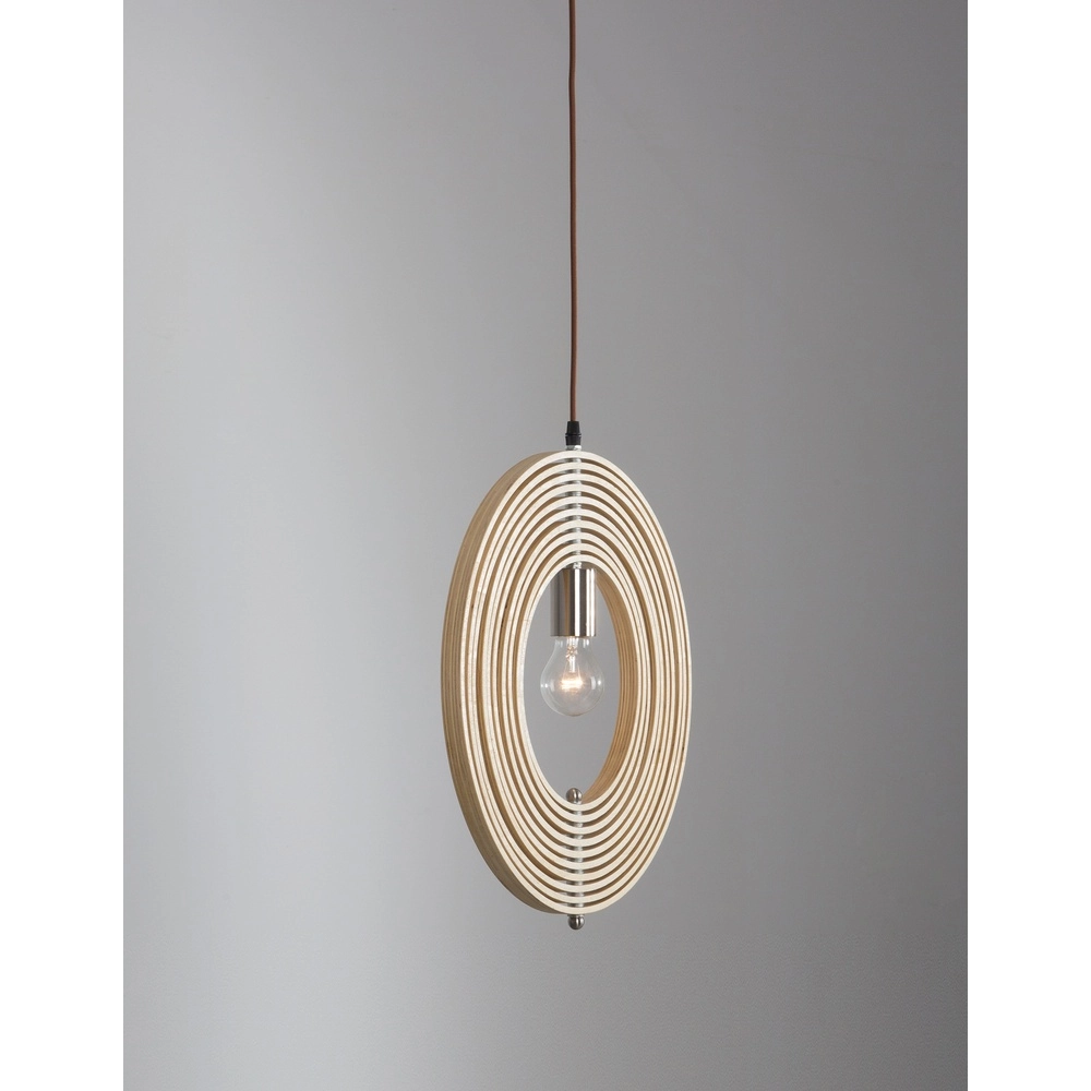 Suspension moderne Asco bois Ø 43cm Lyora 5212017424945