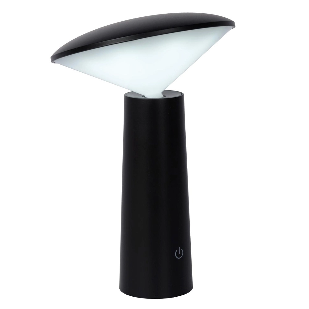 Lampe de table rechargeable Jive IP44 Couleur de lumière noire réglable Lucide 5411212021960