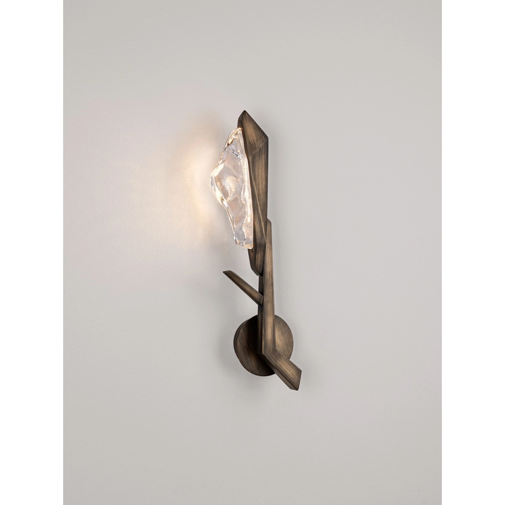 Lampe murale ancienne Greta Laiton ancien Lyora 5212063500358