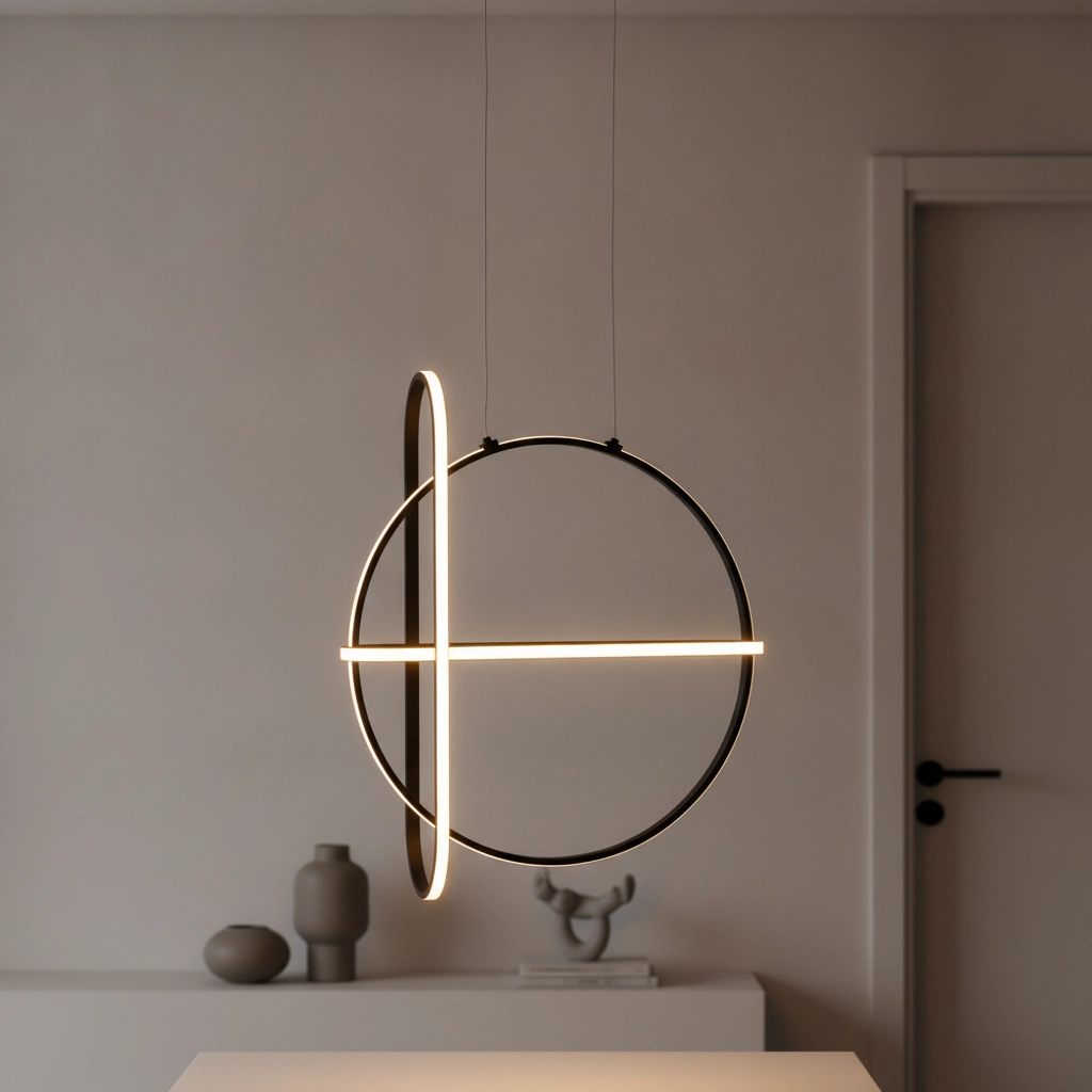 Suspension design Arte rond noir Lyora 5212017426048