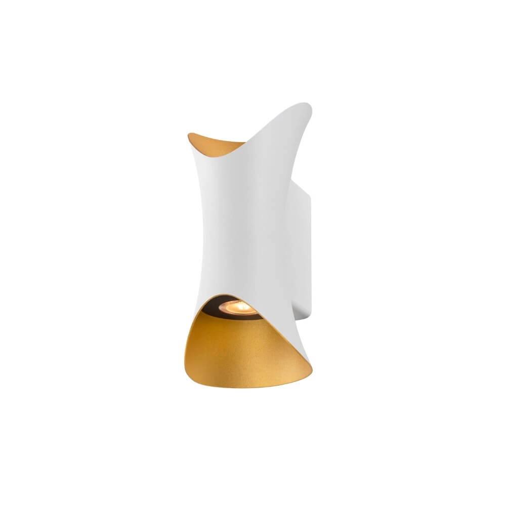 Grand éclairage LED haut et bas Modela blanc avec de l'or Grand éclairage LED haut et bas Modela blanc avec de l'or