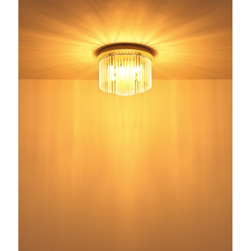 Plafonnier Gorley brun sable avec verre Ø 32cm Globo 9007371575718