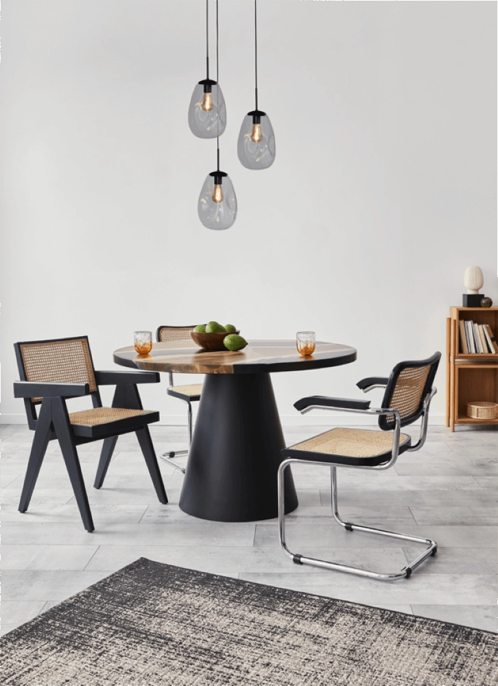 Lampe suspendue Lava 3x verre transparent Ø 22,5 cm Masterlight 8718121286396