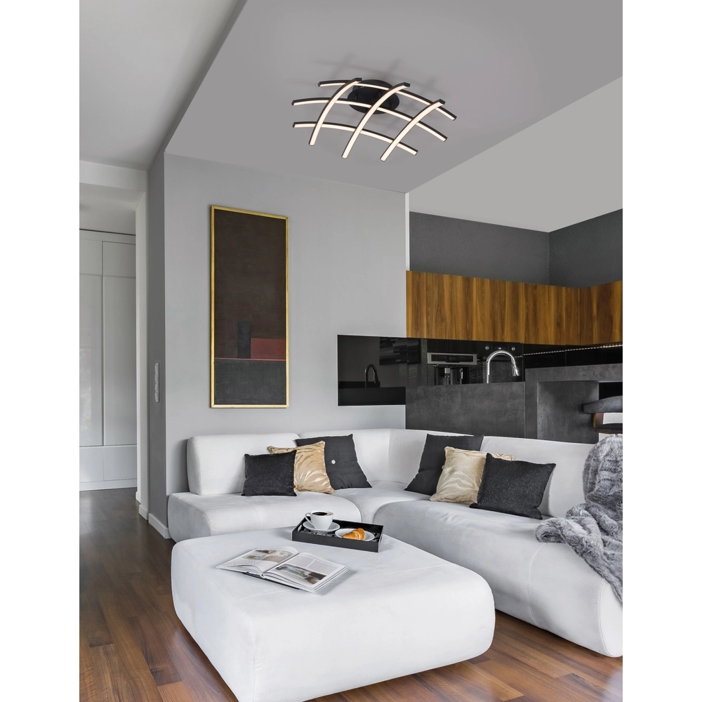 Plafonnier Narvi noir Lyora 5212017429216