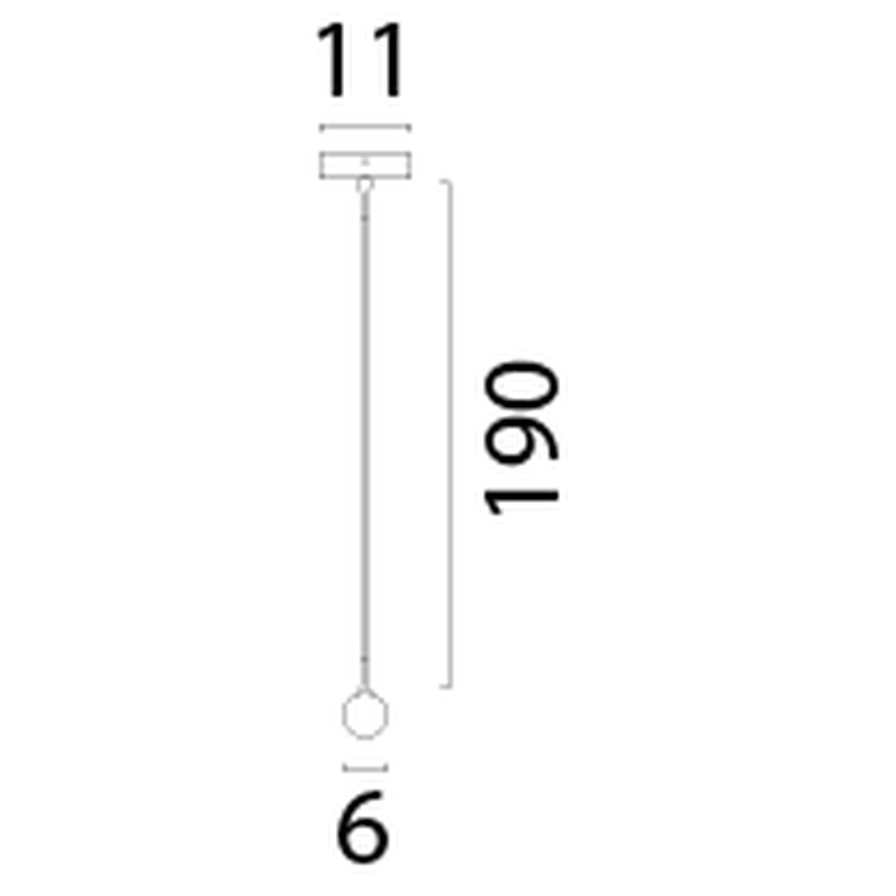 Lampe suspendue Talana nickel Ø 6cm Masterlight 8718121354057