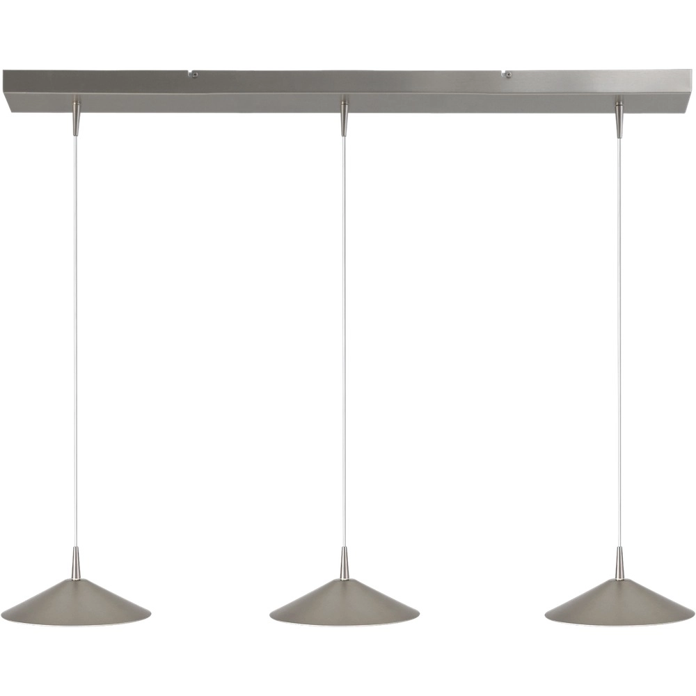 Lampe pendante à 3 lampes Ceppo nickel Ø 22cm